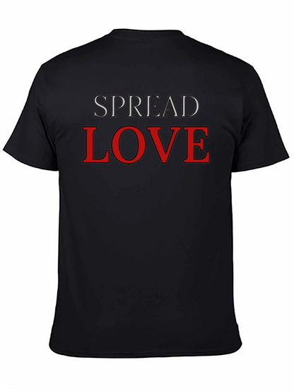 Spread Love Black Graphic T-Shirt