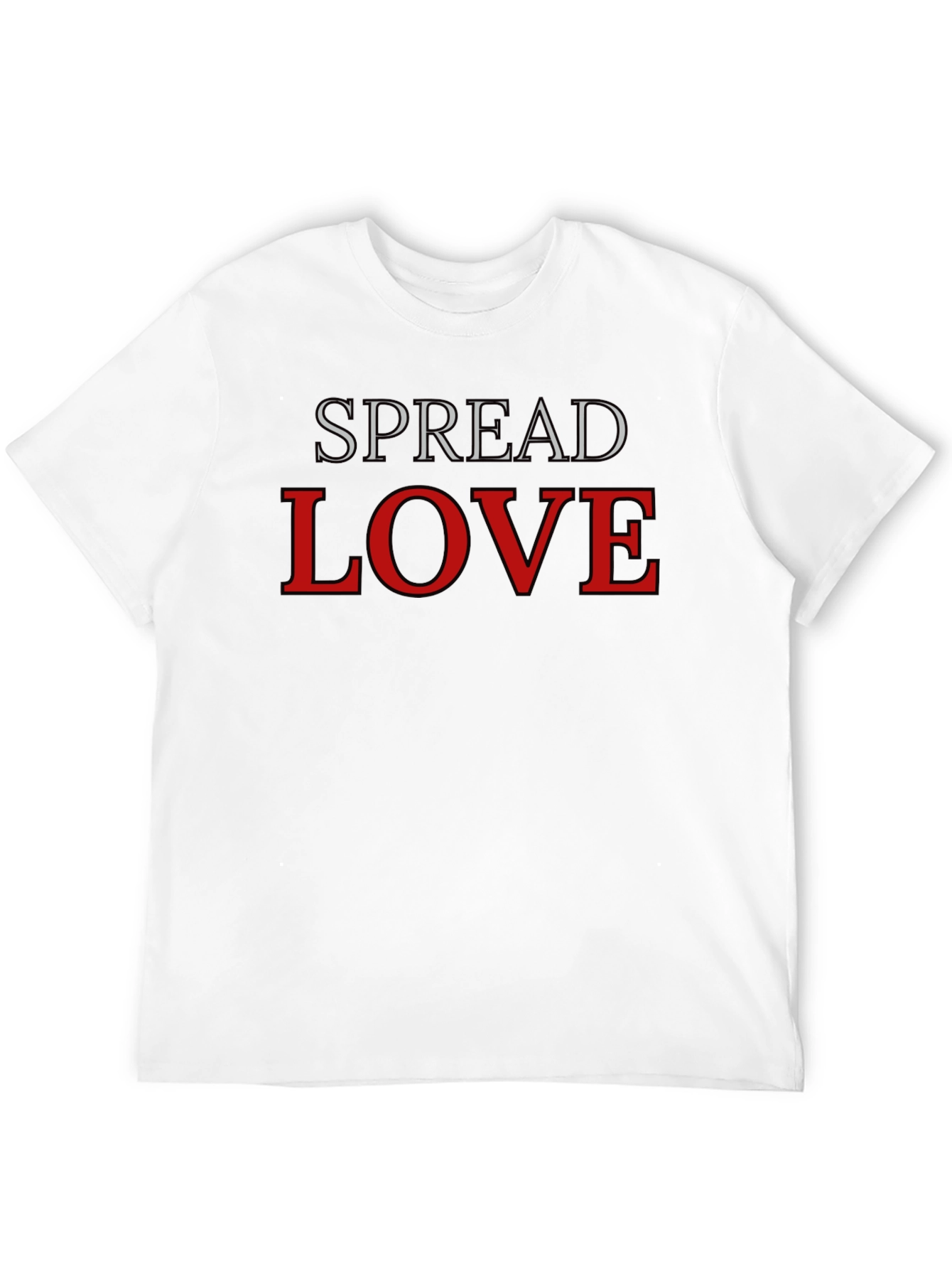 Spread Love Black Graphic T-Shirt