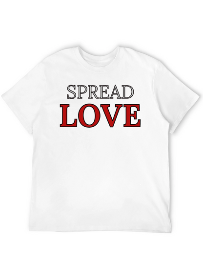 Spread Love Black Graphic T-Shirt