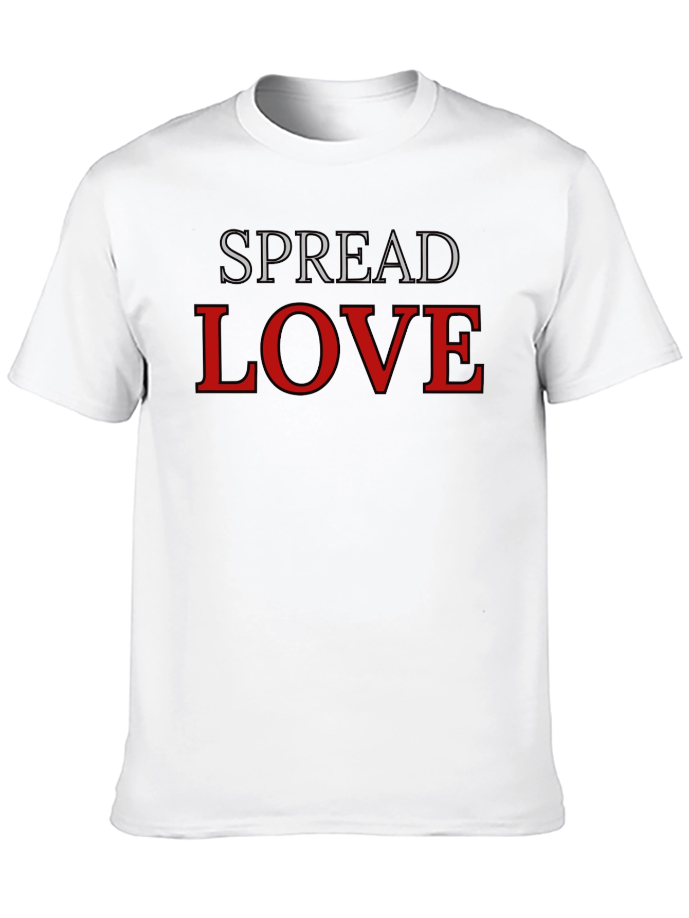 Spread Love Black Graphic T-Shirt