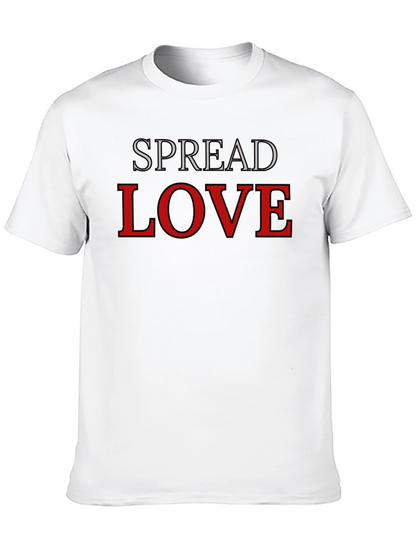 Spread Love Black Graphic T-Shirt