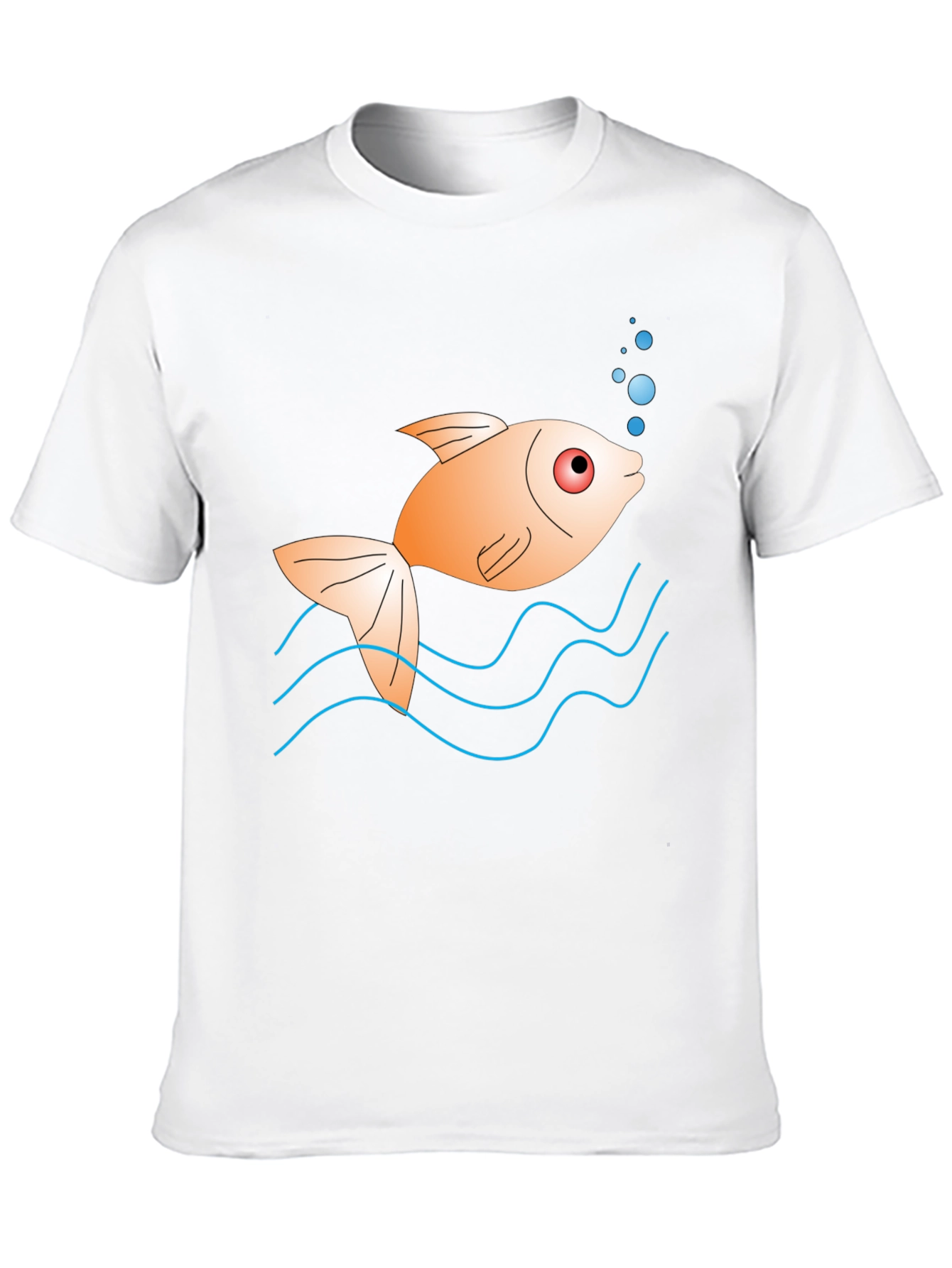 Cartoon Fish Graphic Tee - Unique Style