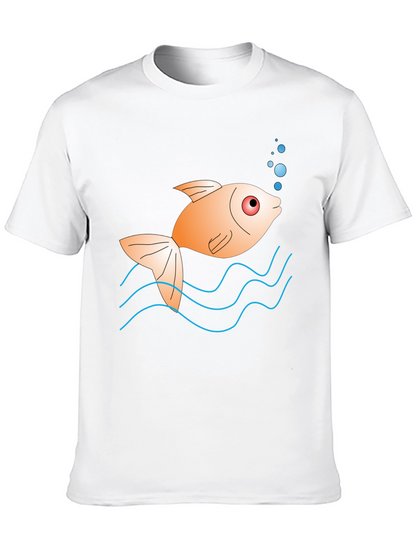 Cartoon Fish Graphic Tee - Unique Style