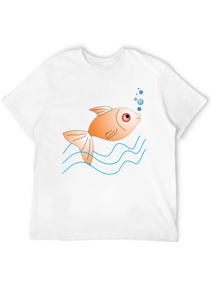 Cartoon Fish Graphic Tee - Unique Style