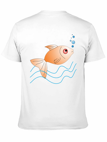 Cartoon Fish Graphic Tee - Unique Style