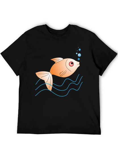 Cartoon Fish Graphic Tee - Unique Style