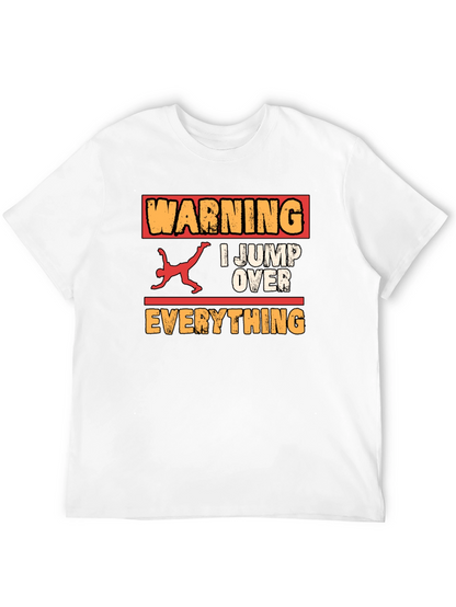 Warning I Jump Over Everything Graphic Tee