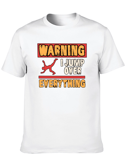 Warning I Jump Over Everything Graphic Tee