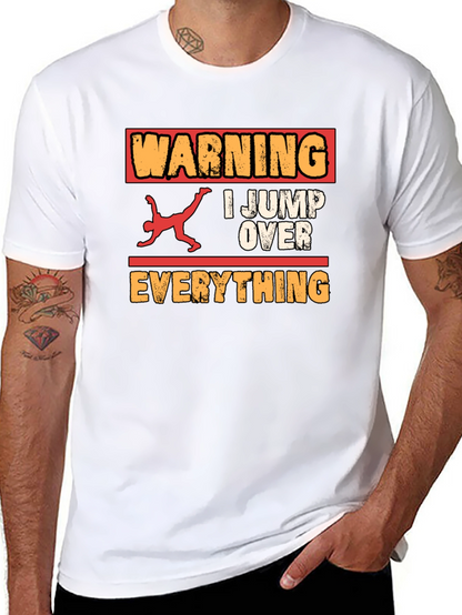 Warning I Jump Over Everything Graphic Tee
