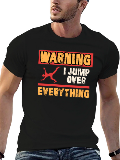 Warning I Jump Over Everything Graphic Tee