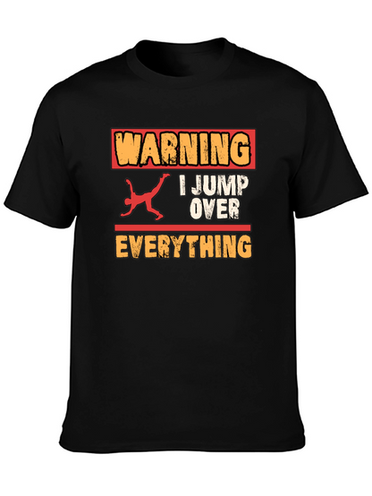 Warning I Jump Over Everything Graphic Tee
