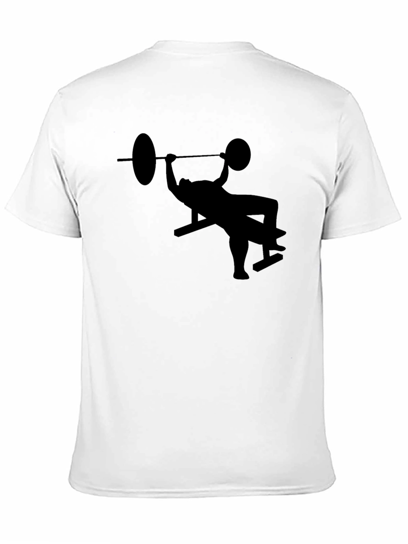 Bench Press Silhouette Black T-Shirt