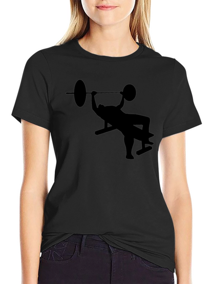 Bench Press Silhouette Black T-Shirt