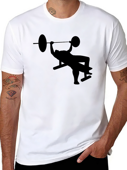 Bench Press Silhouette Black T-Shirt