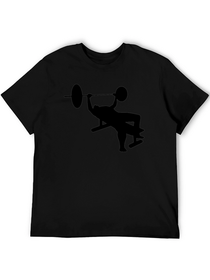 Bench Press Silhouette Black T-Shirt