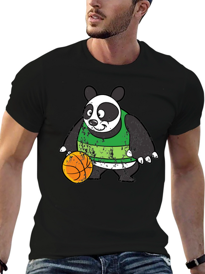 Panda Basketball Graphic Tee - Cool & Casual