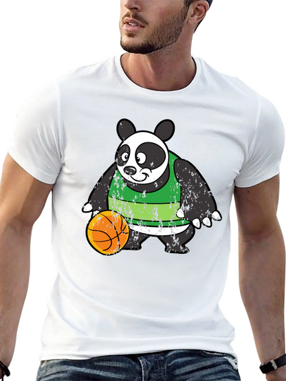 Panda Basketball Graphic Tee - Cool & Casual