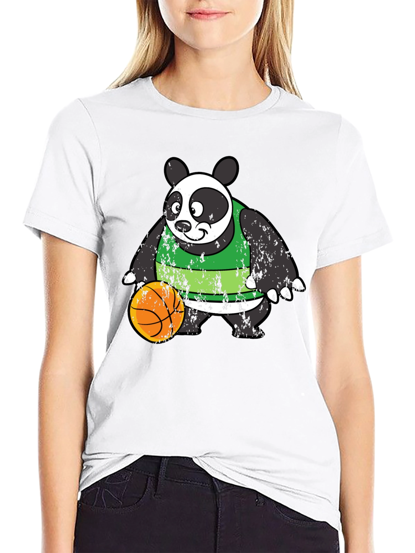 Panda Basketball Graphic Tee - Cool & Casual
