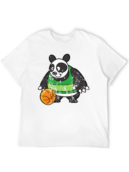 Panda Basketball Graphic Tee - Cool & Casual