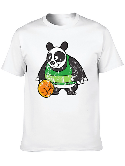 Panda Basketball Graphic Tee - Cool & Casual