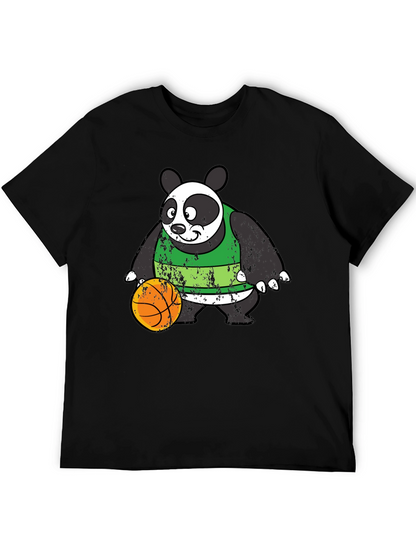 Panda Basketball Graphic Tee - Cool & Casual