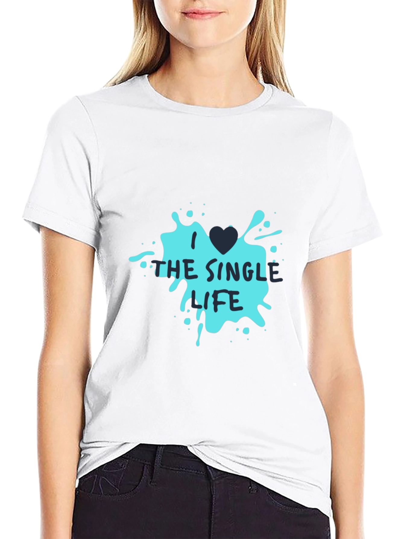 Single Life Graphic Tee - Black Casual T-Shirt