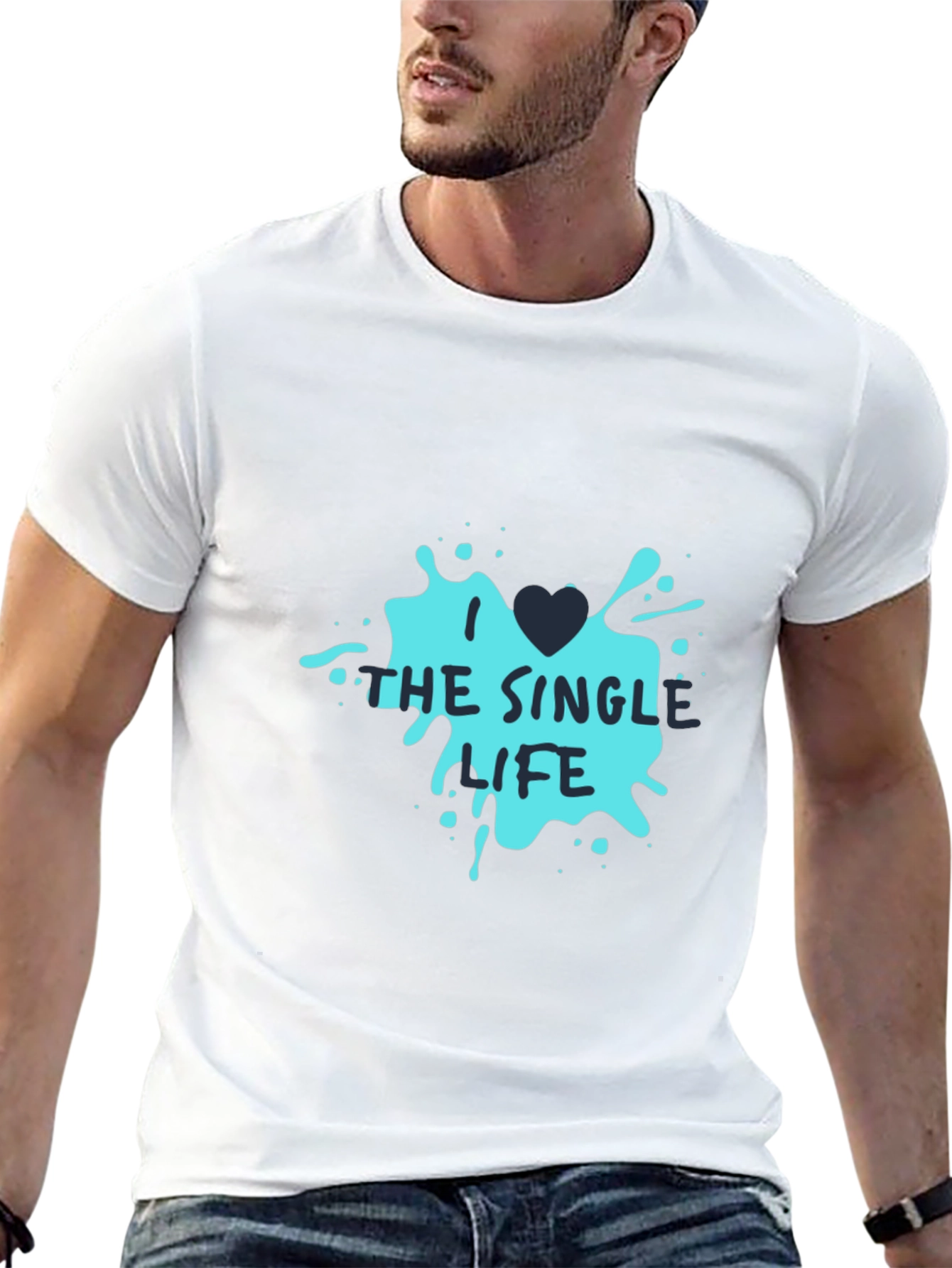 Single Life Graphic Tee - Black Casual T-Shirt