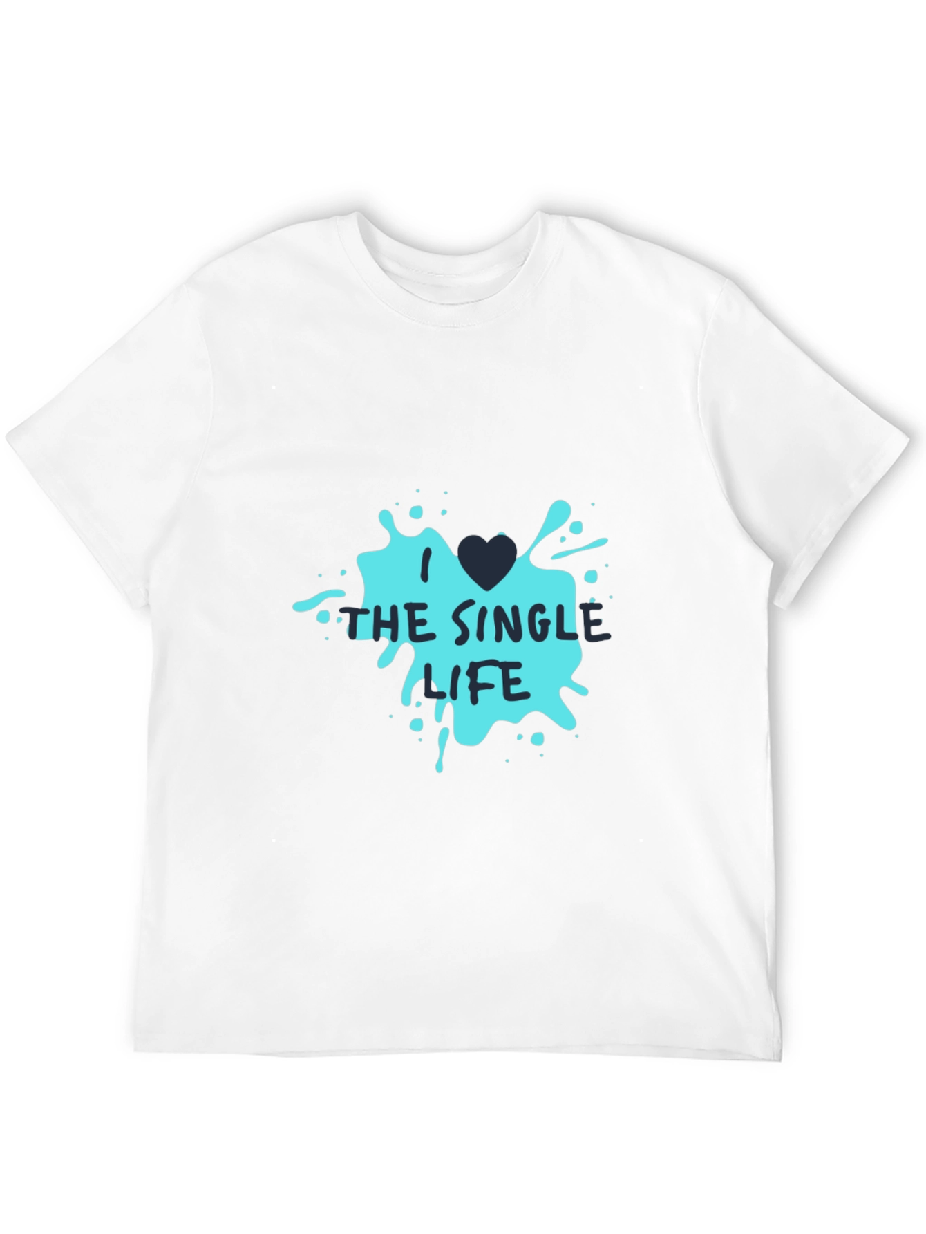 Single Life Graphic Tee - Black Casual T-Shirt