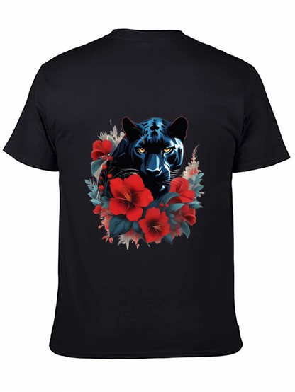 Black Panther Floral Graphic Tee - Mens