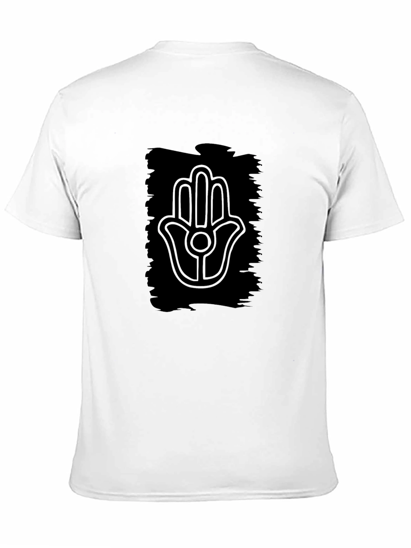 Hamsa Hand Graphic Black T-Shirt