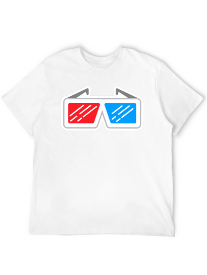 3D Glasses Graphic T-Shirt
