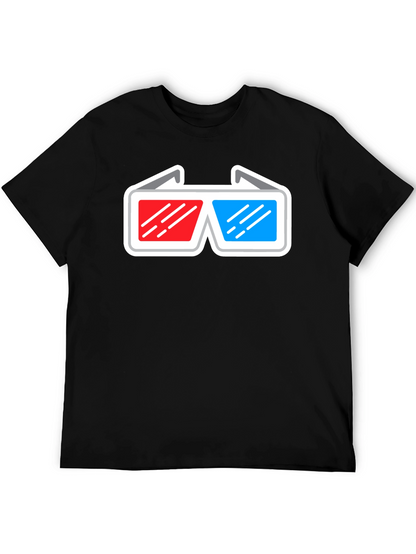 3D Glasses Graphic T-Shirt
