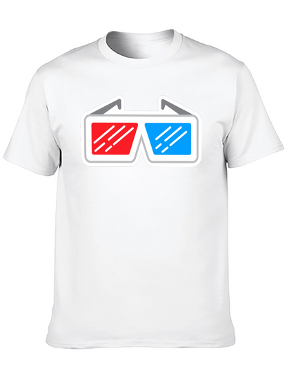 3D Glasses Graphic T-Shirt