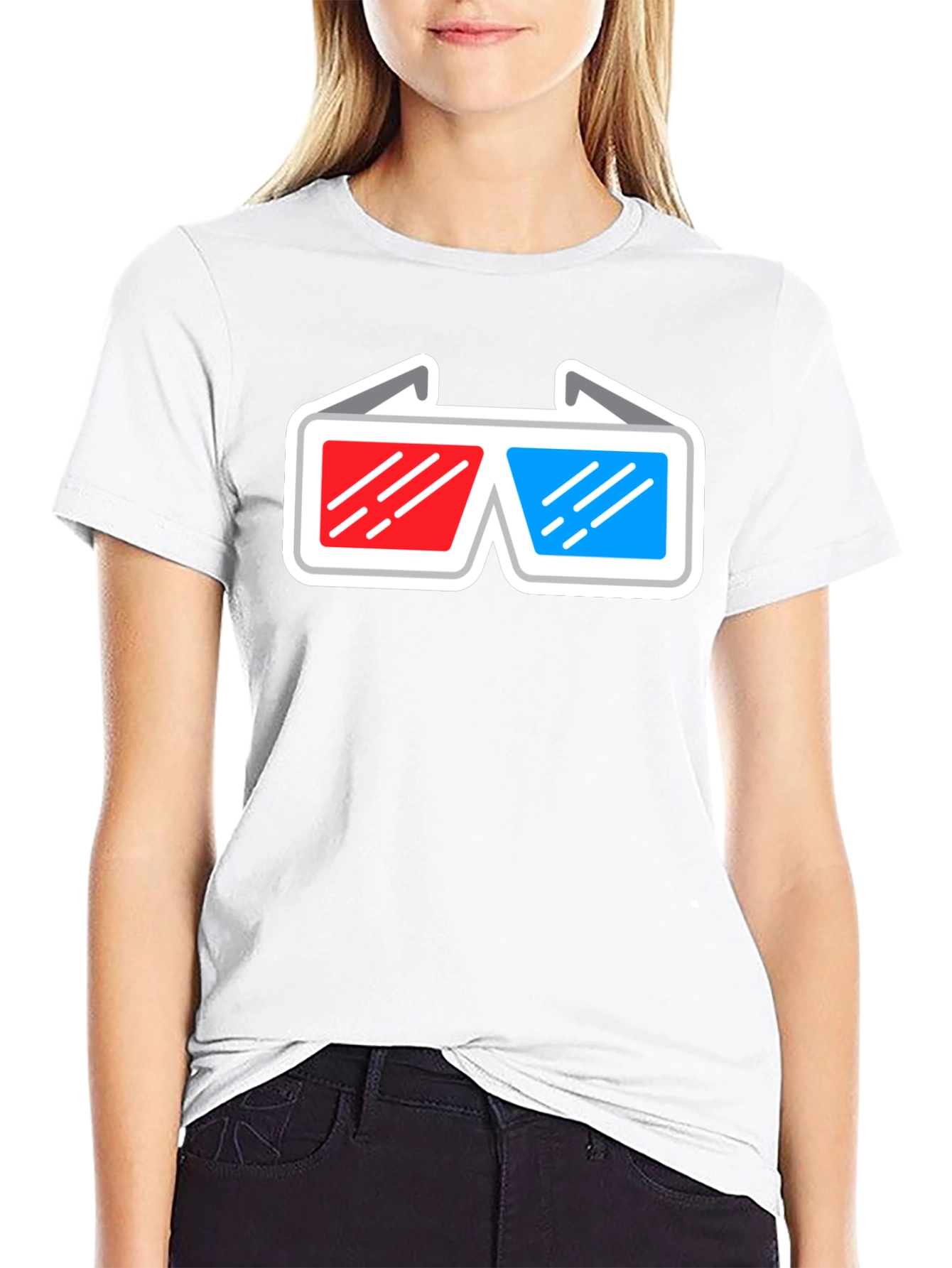 3D Glasses Graphic T-Shirt