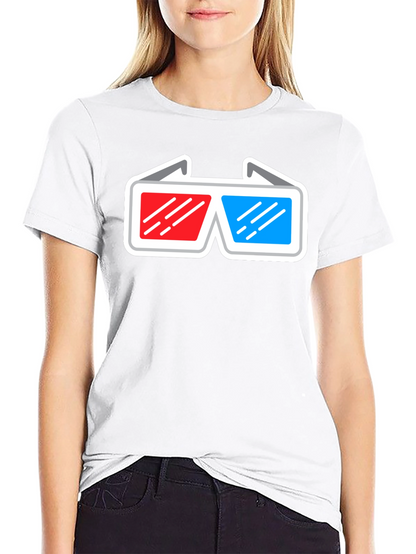 3D Glasses Graphic T-Shirt