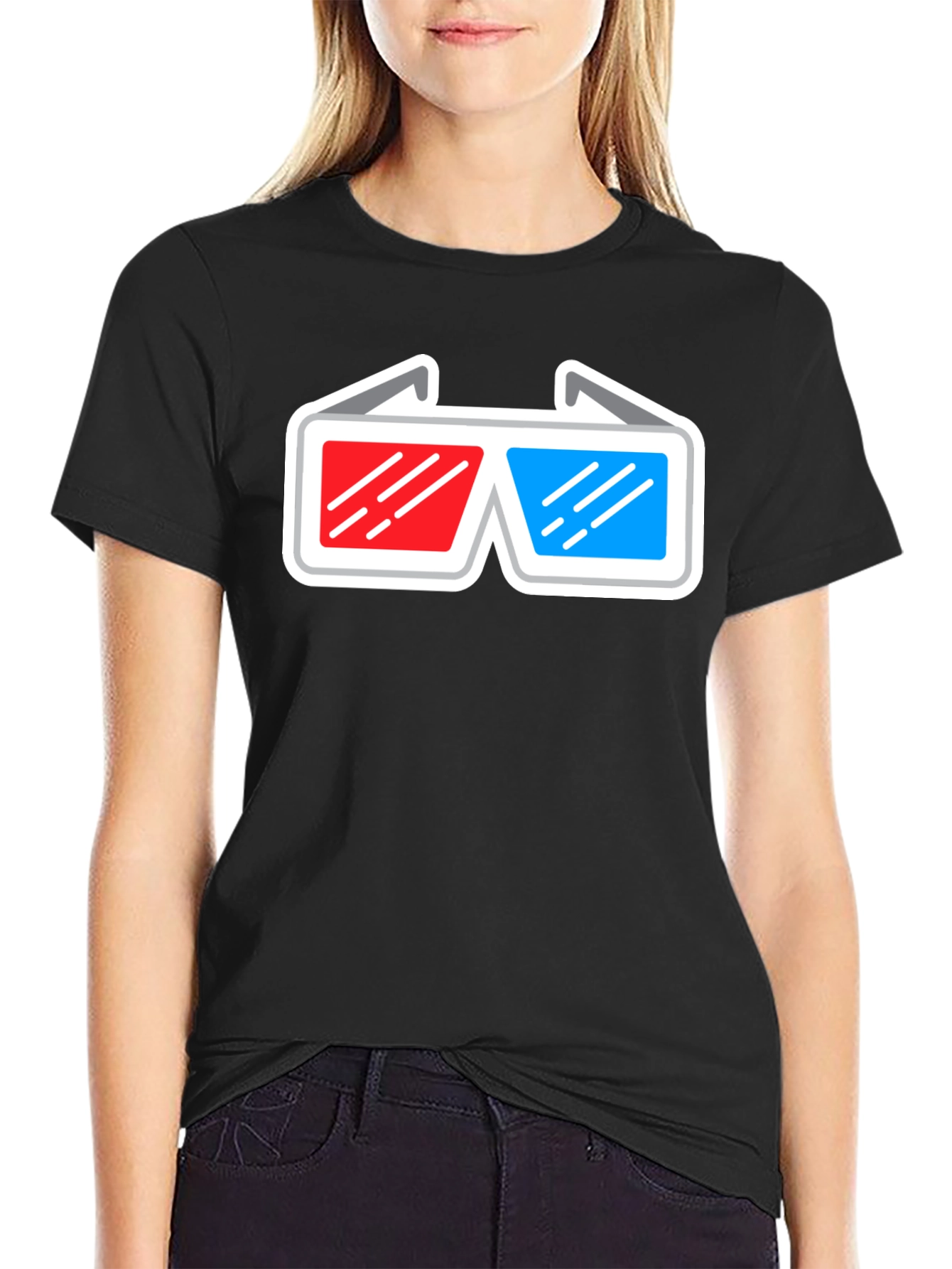 3D Glasses Graphic T-Shirt
