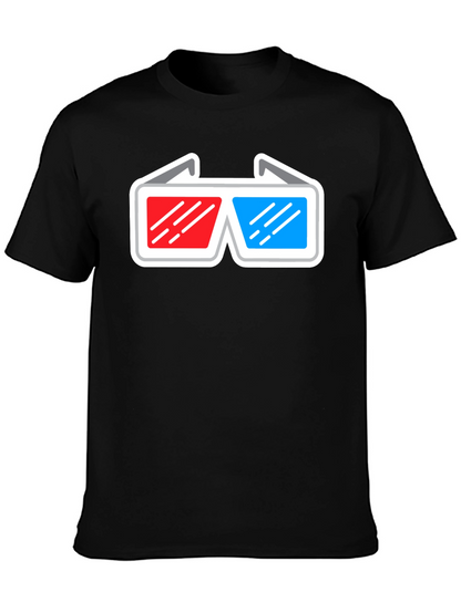 3D Glasses Graphic T-Shirt