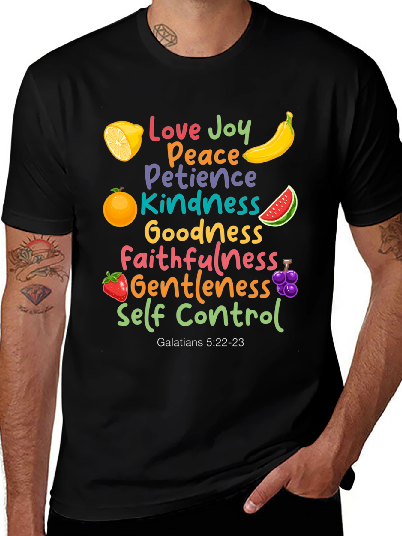 Fruit of the Spirit T-Shirt: Love Joy Peace