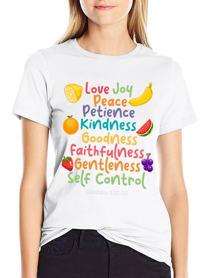 Fruit of the Spirit T-Shirt: Love Joy Peace