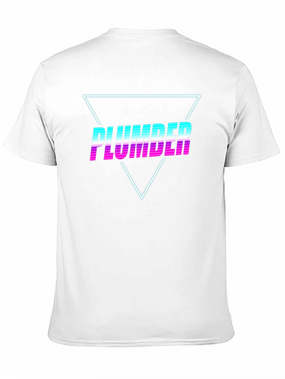 Retro Plumber T-Shirt - Vaporwave Design