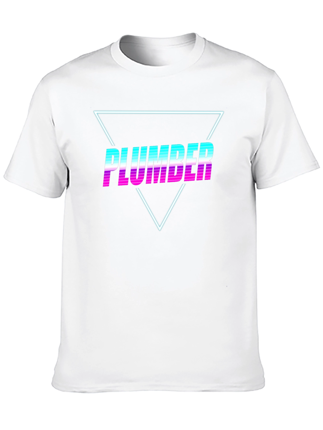 Retro Plumber T-Shirt - Vaporwave Design