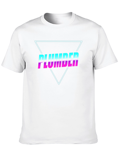 Retro Plumber T-Shirt - Vaporwave Design