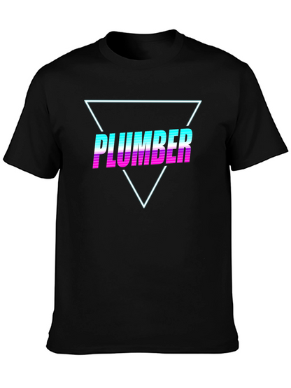 Retro Plumber T-Shirt - Vaporwave Design
