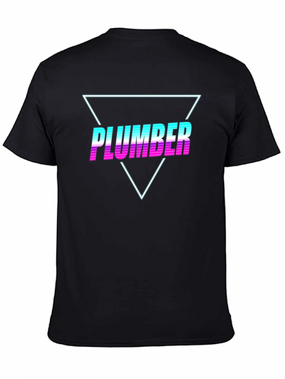 Retro Plumber T-Shirt - Vaporwave Design