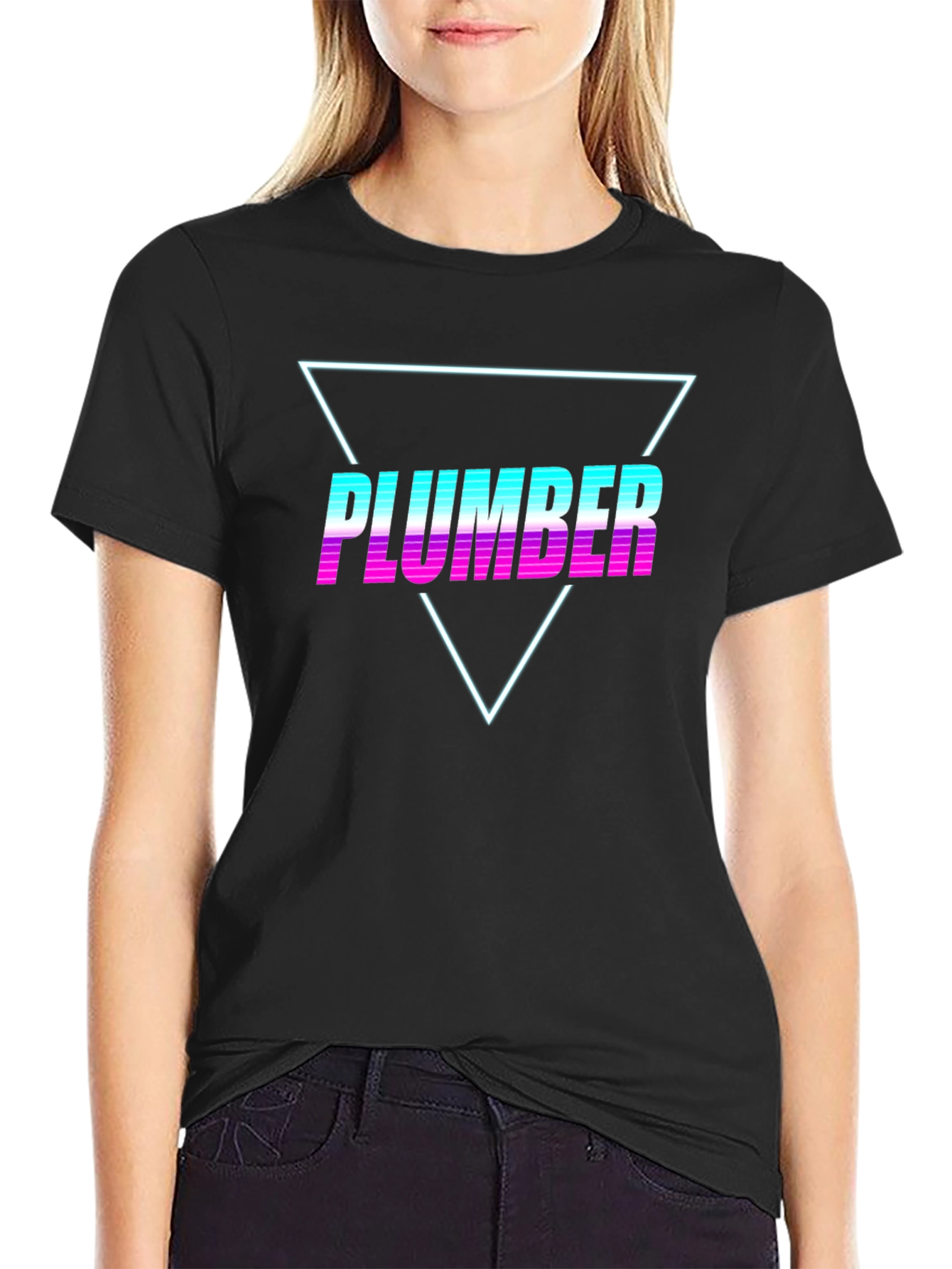 Retro Plumber T-Shirt - Vaporwave Design