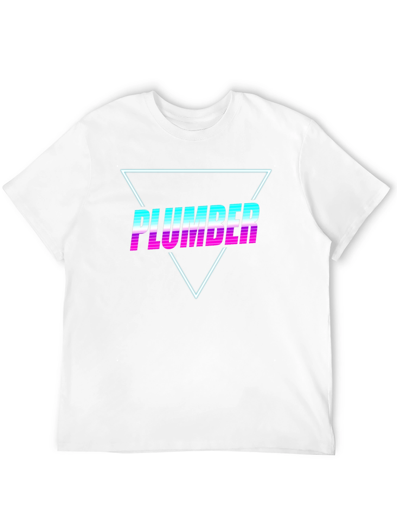 Retro Plumber T-Shirt - Vaporwave Design