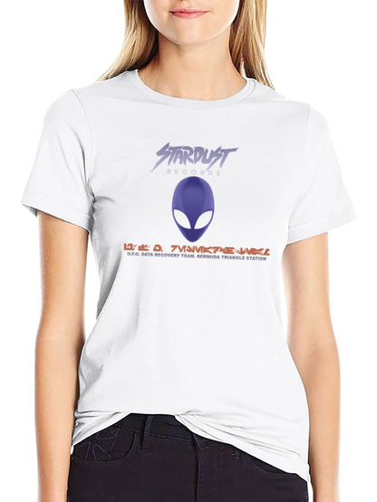 Stardust Records Alien Graphic Black T-Shirt