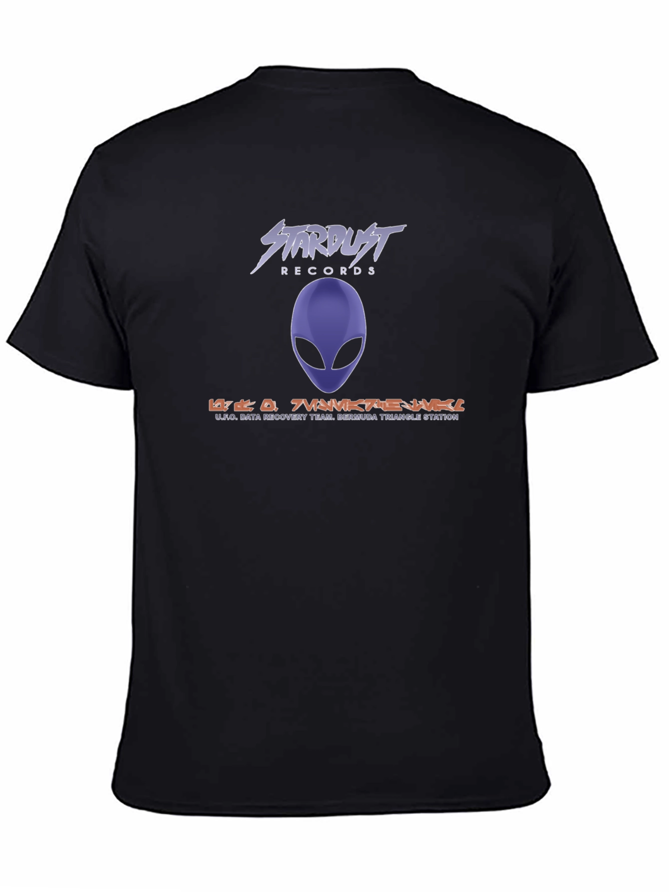 Stardust Records Alien Graphic Black T-Shirt