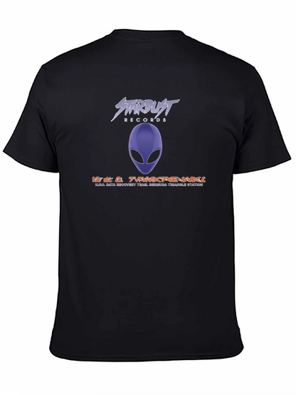 Stardust Records Alien Graphic Black T-Shirt