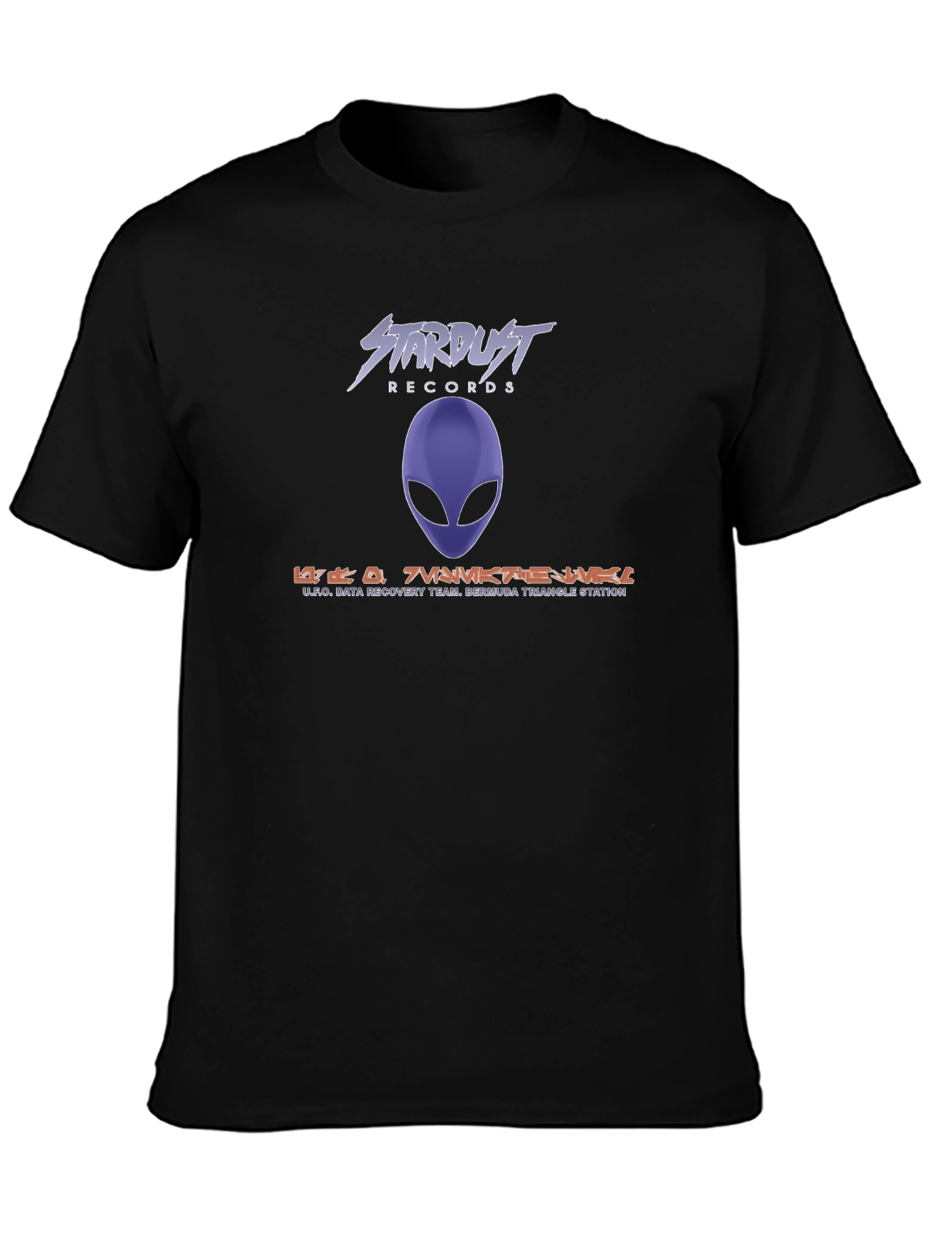 Stardust Records Alien Graphic Black T-Shirt